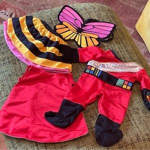 AMERICAN GIRL Bitty Baby butterfly and superhero Costumes-Ret. 2012